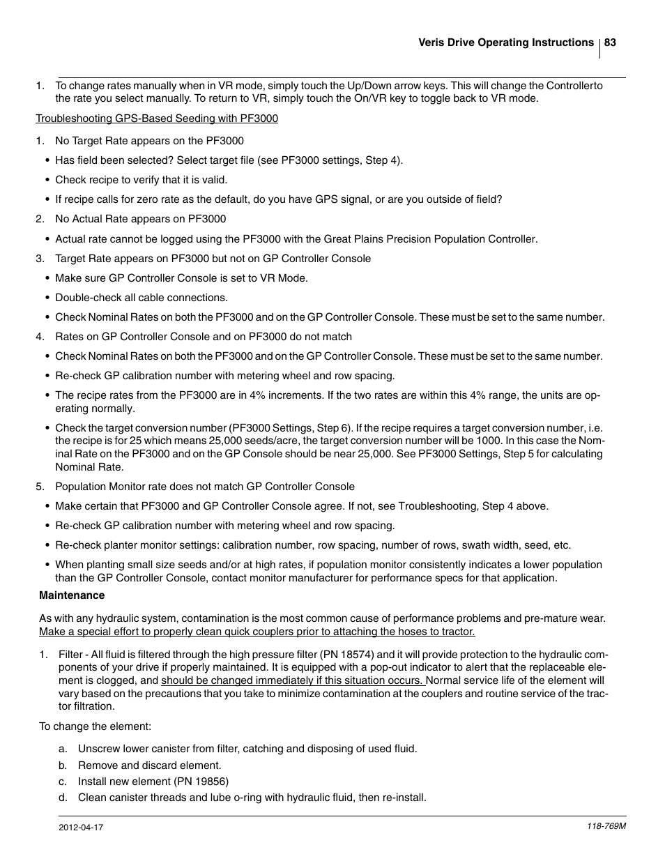 Great Plains 2420P Operator Manual User Manual | Page 85 / 96