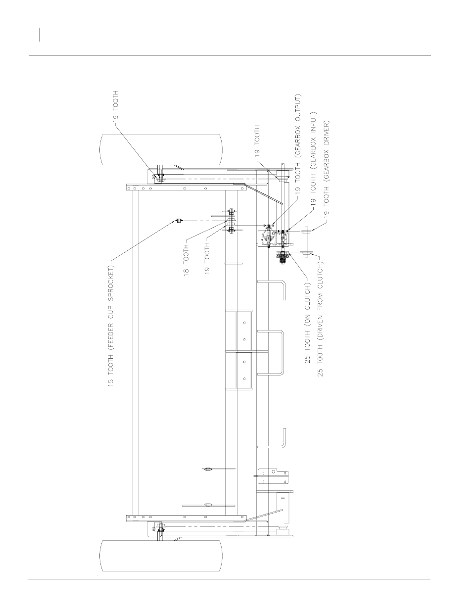 Seed box sprocket configuration | Great Plains 1006NT Operator Manual User Manual | Page 46 / 53