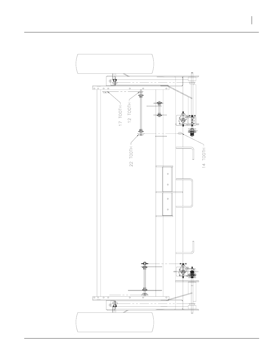 Seed box agitator sprocket configuration | Great Plains 1006NT Operator Manual User Manual | Page 47 / 53