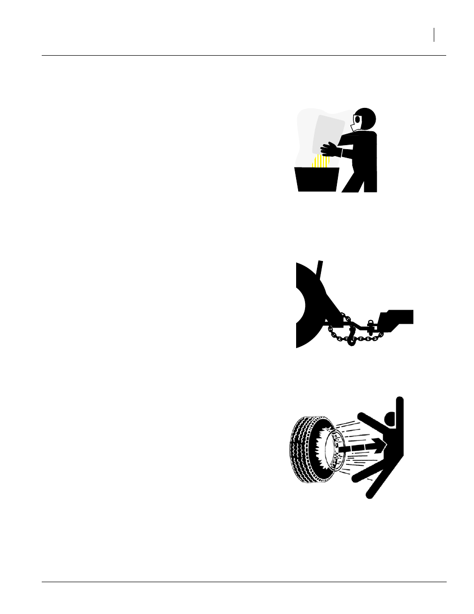 Handle chemicals properly, Use a safety chain, Tire safety | Great Plains 1006NT Operator Manual User Manual | Page 7 / 53