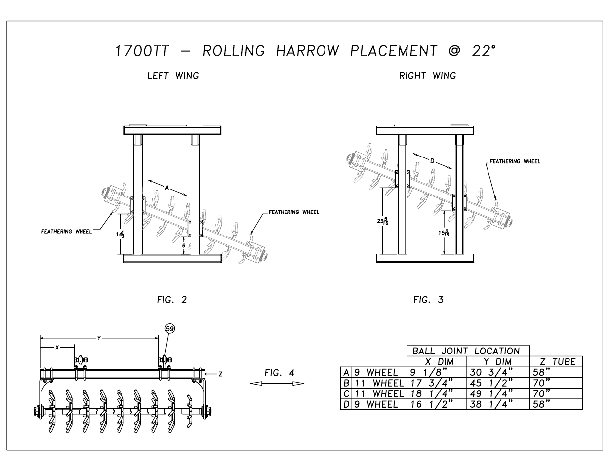 Great Plains 1700TT Rolling Harrow & Reel Assembly Instructions User Manual | Page 3 / 9