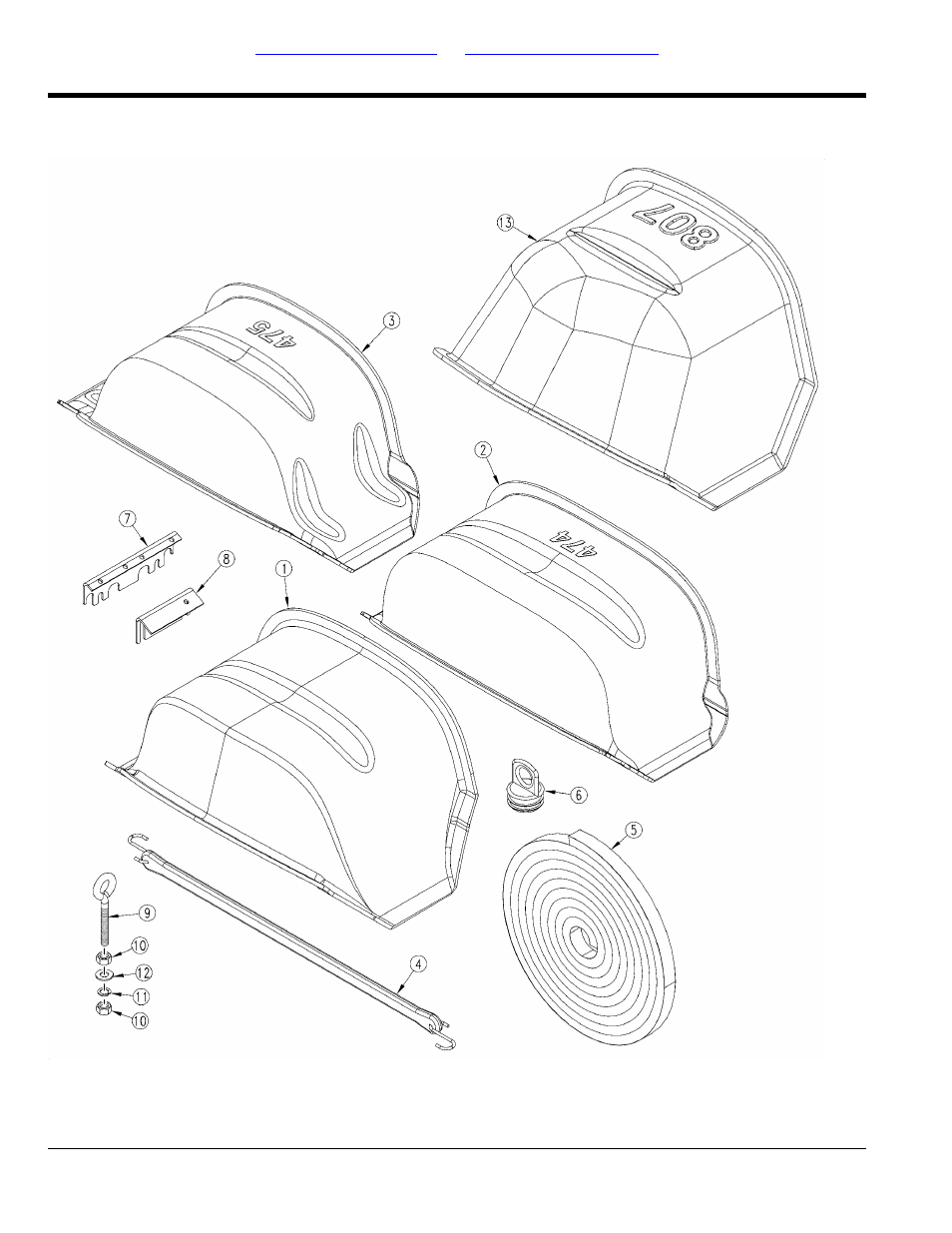 Baffle kit (option), Baffle, Table of contents part number index baffle | Great Plains 2525P Parts Manual User Manual | Page 116 / 122