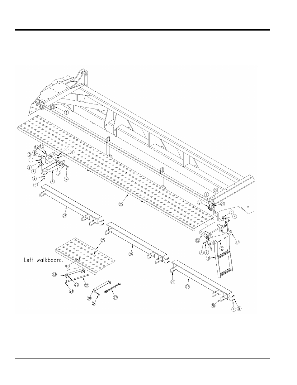 Walkboard and ladder | Great Plains 2525P Parts Manual User Manual | Page 18 / 122