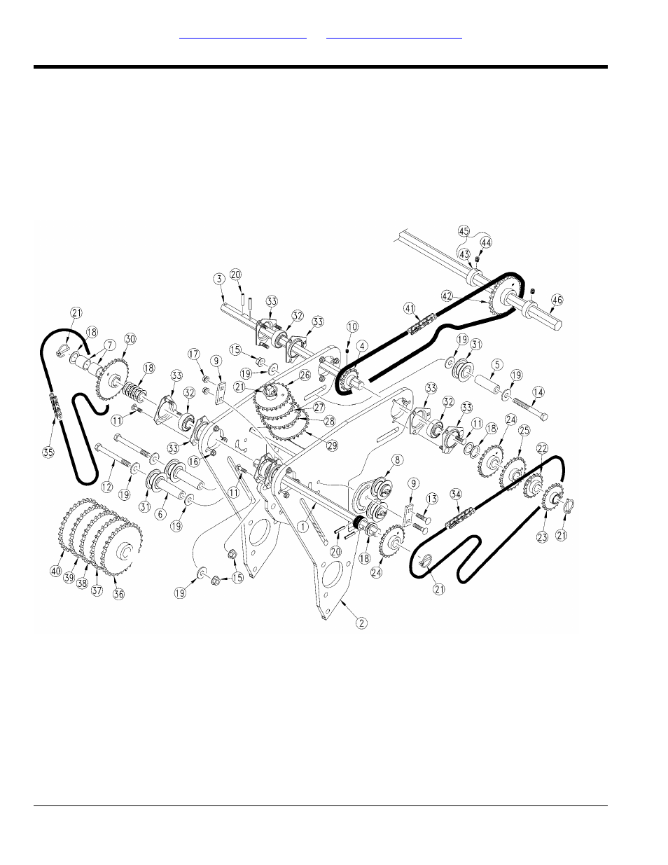 Dual gauge wheel transmission | Great Plains 2525P Parts Manual User Manual | Page 44 / 122