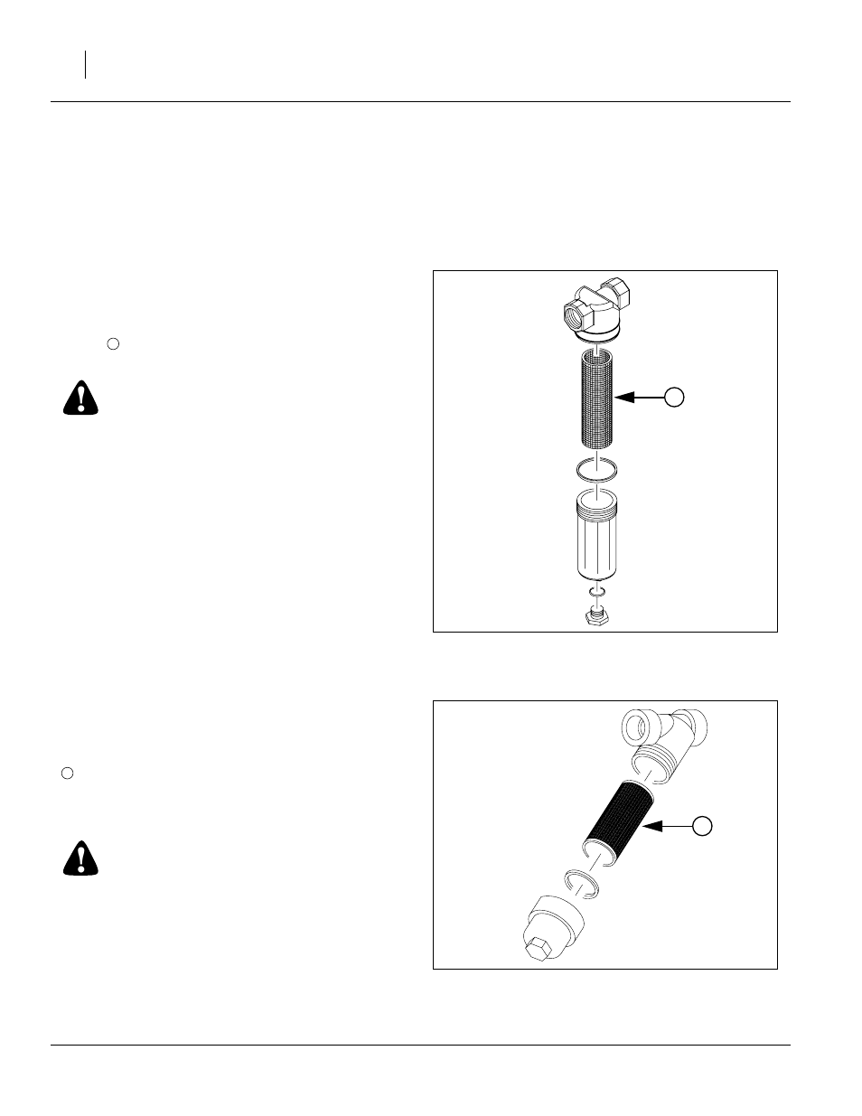 Liquid fertilizer strainers, Pump strainer, Quick-fill strainer | Pump strainer quick-fill strainer, Danger | Great Plains PFC2000 Operator Manual User Manual | Page 40 / 56