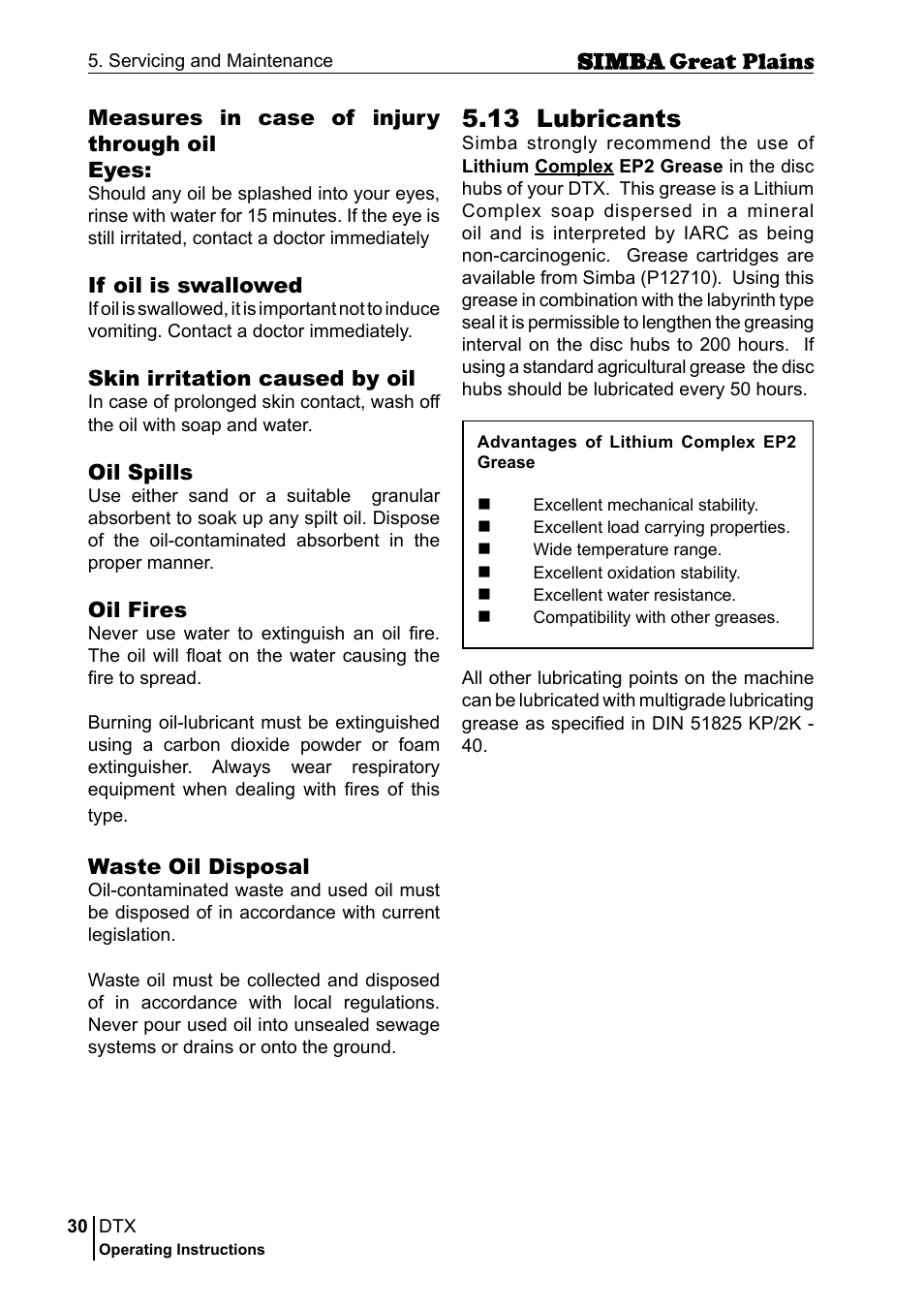 13 lubricants | Great Plains P18028E Operator Manual User Manual | Page 30 / 88