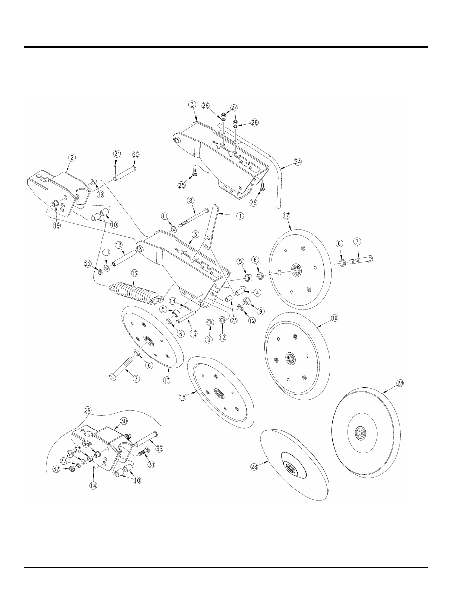Press wheel assembly rh long (s/n b1027j-) | Great Plains 3PYPA Parts Manual User Manual | Page 130 / 234