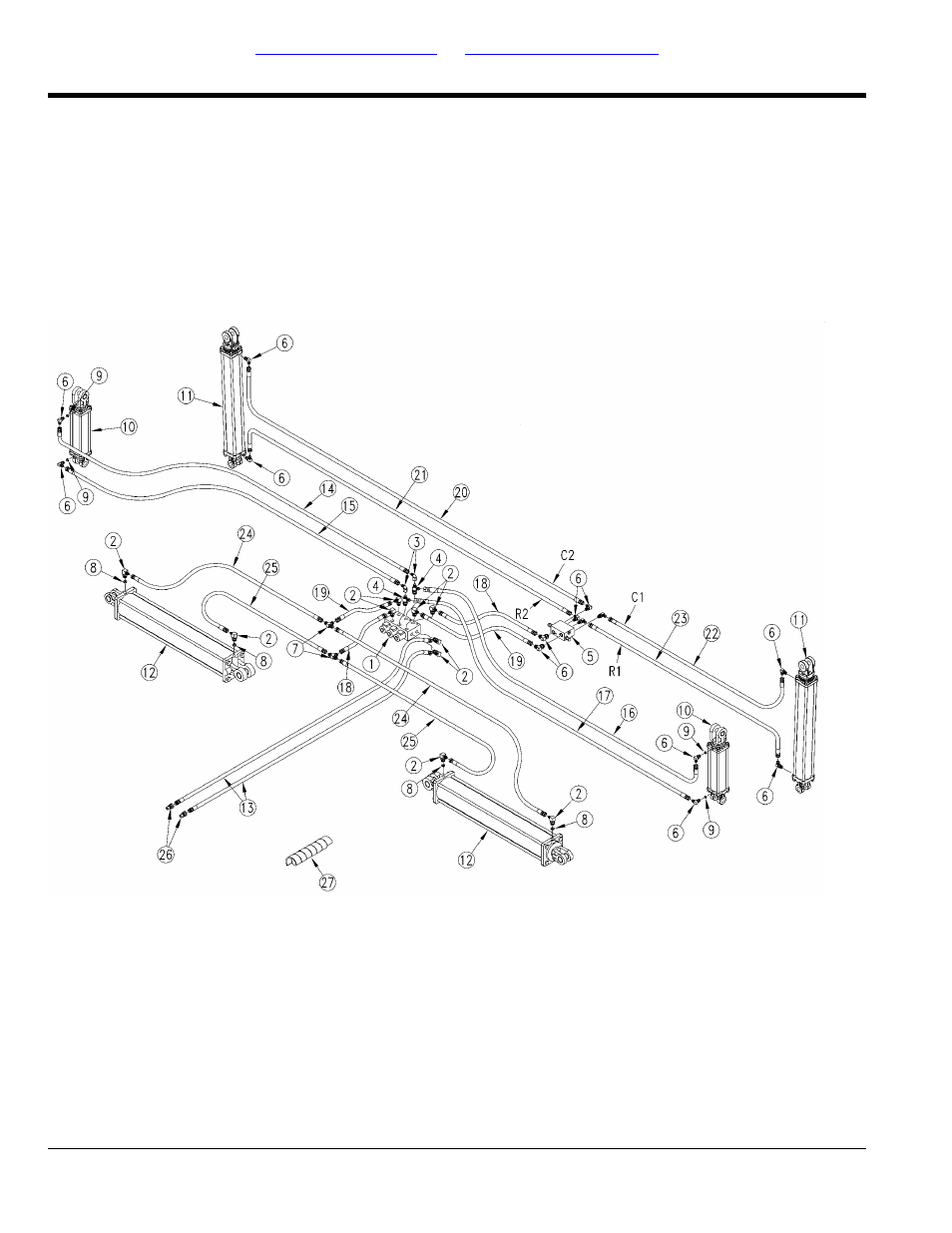 Wing fold and marker hydraulics | Great Plains 3PYPA Parts Manual User Manual | Page 156 / 234