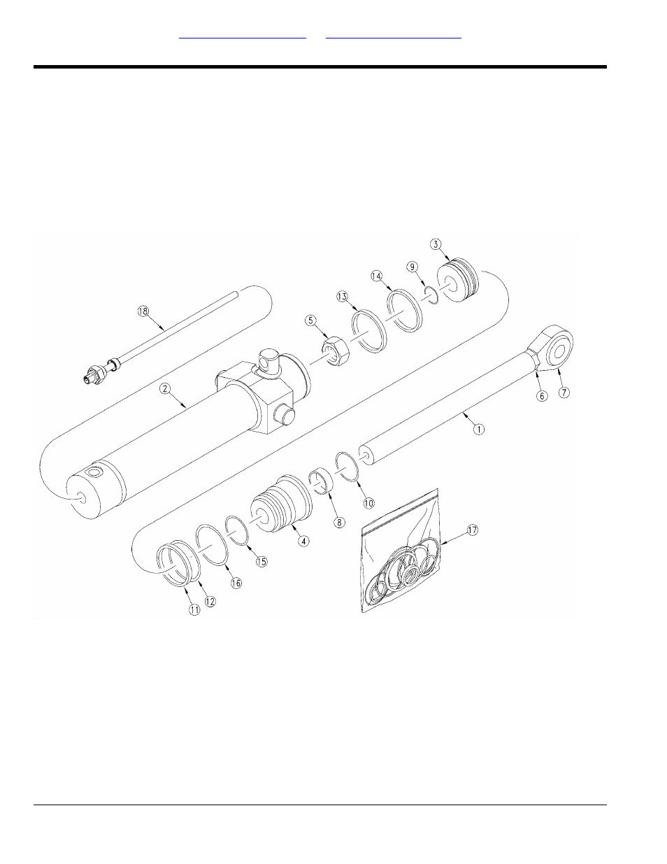 Hydraulic cylinder 810-699c (3 x 15 x 1.5 rod) | Great Plains 3PYPA Parts Manual User Manual | Page 182 / 234