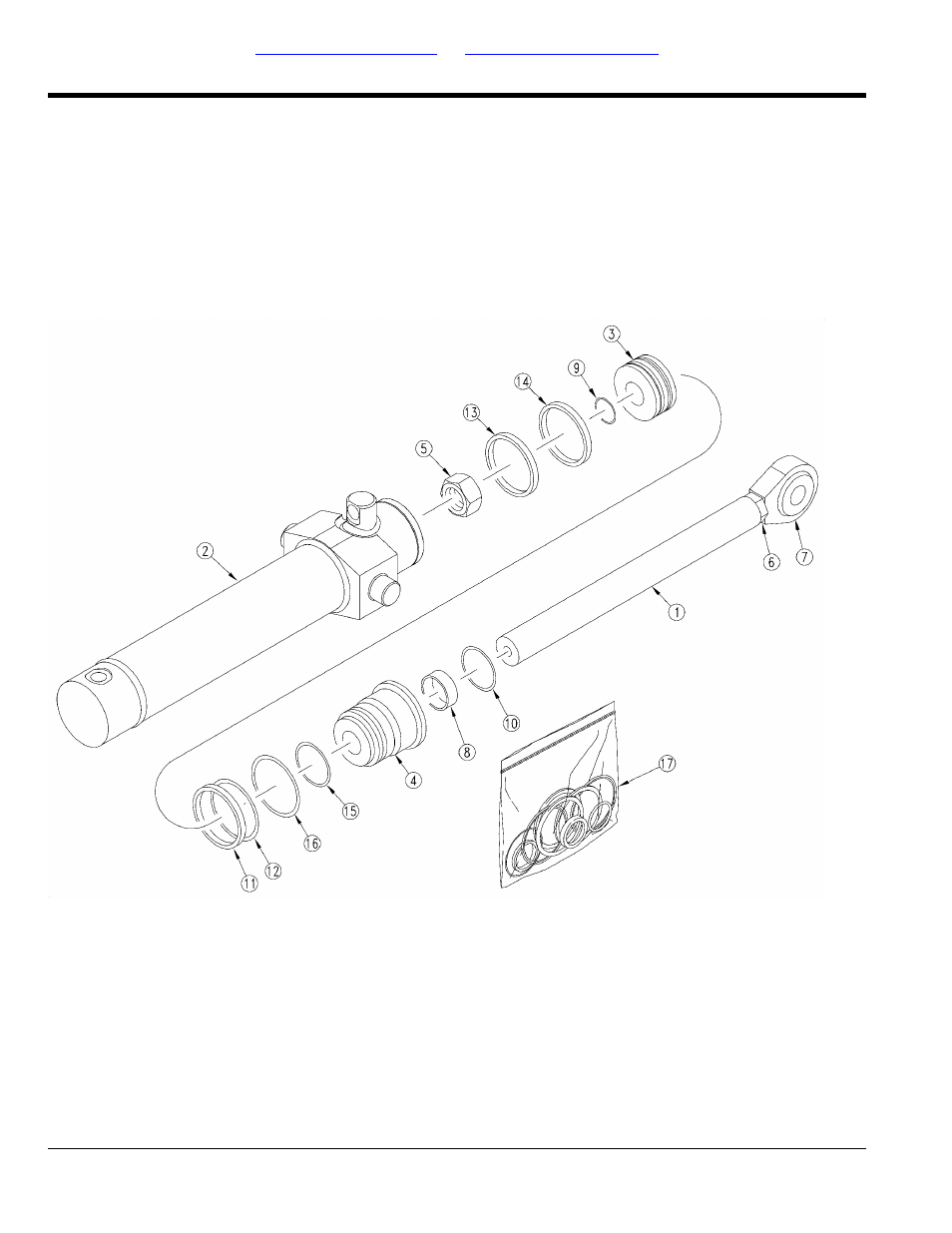Hydraulic cylinder 810-700c (3 x 15 x 1.5 rod) | Great Plains 3PYPA Parts Manual User Manual | Page 184 / 234