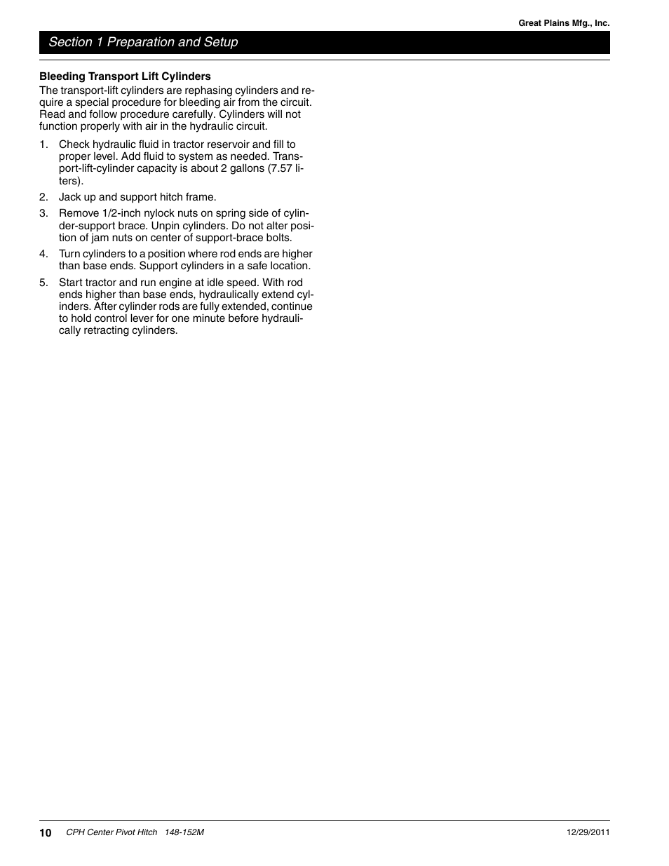 Great Plains CPH-20 Operator Manual User Manual | Page 12 / 28