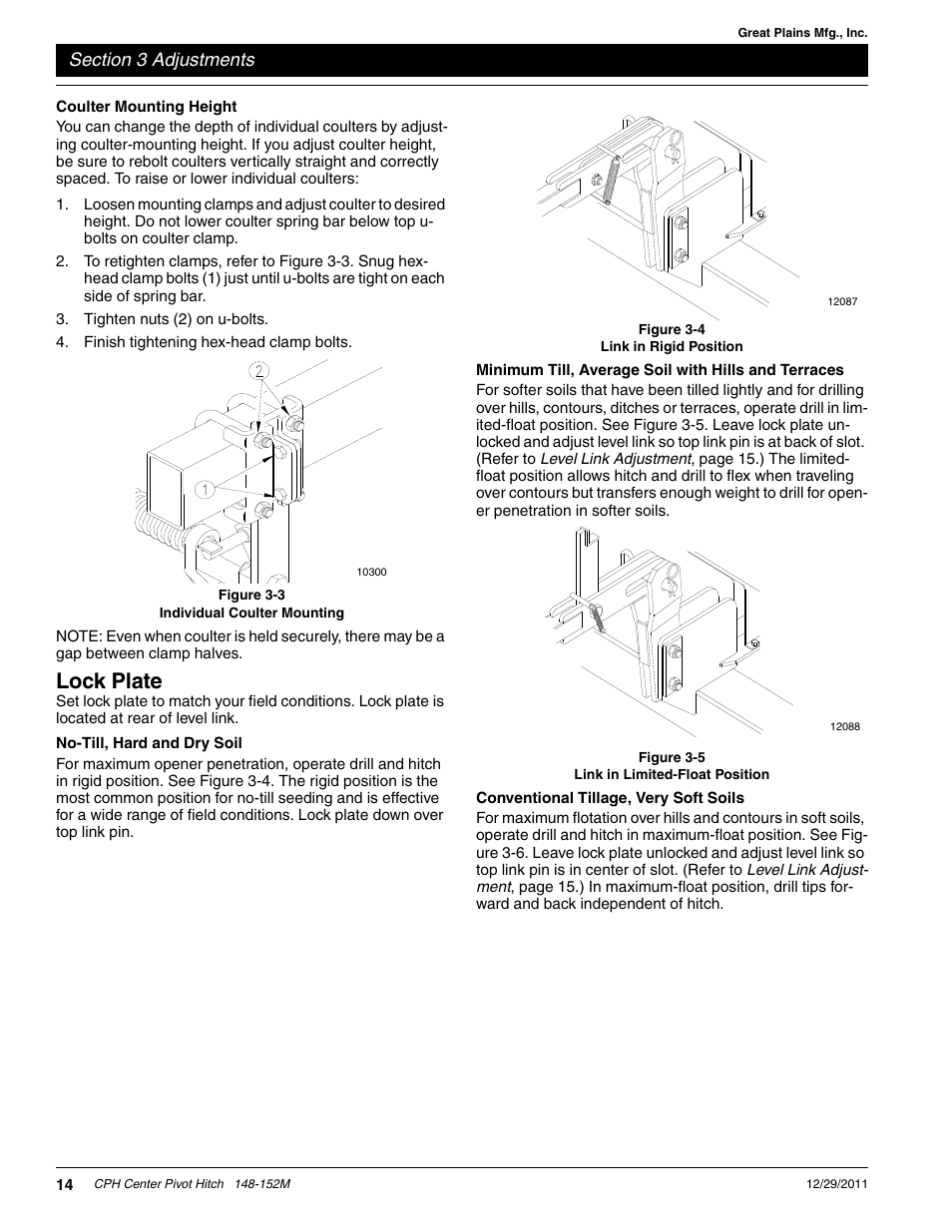 Lock plate | Great Plains CPH-20 Operator Manual User Manual | Page 16 / 28