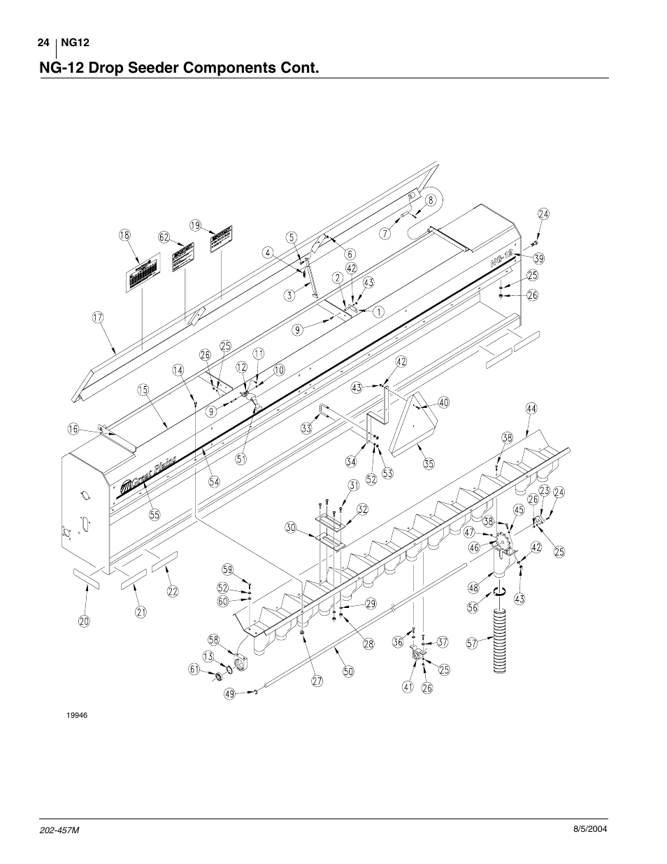 Ng-12 drop seeder components cont | Great Plains NG12 Operator Manual User Manual | Page 26 / 30