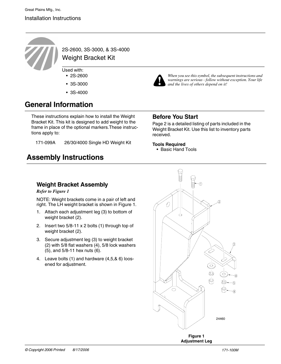 Great Plains 3S-4000 Assembly Instructions User Manual | 2 pages