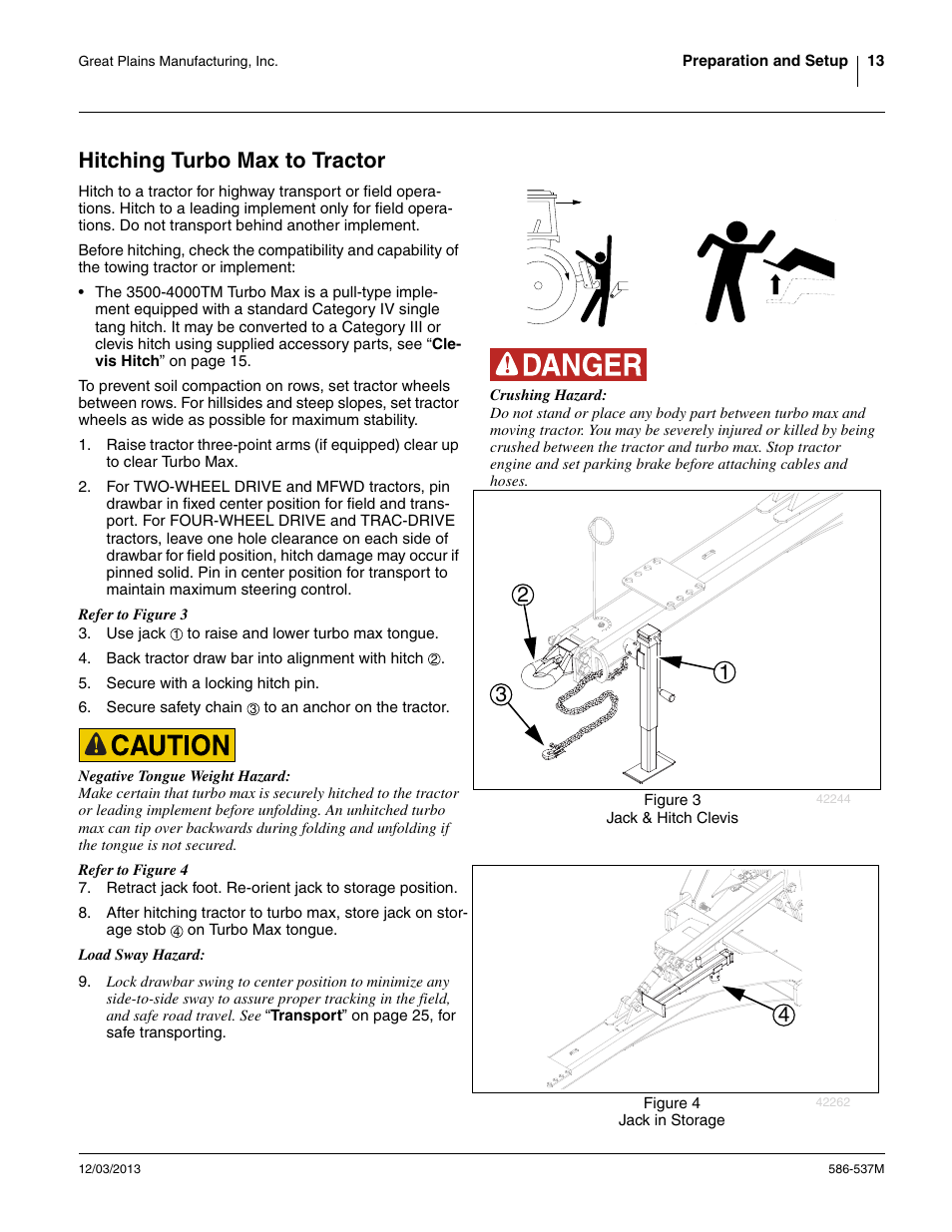 Hitching turbo max to tractor | Great Plains 4000TM Operator Manual User Manual | Page 17 / 44