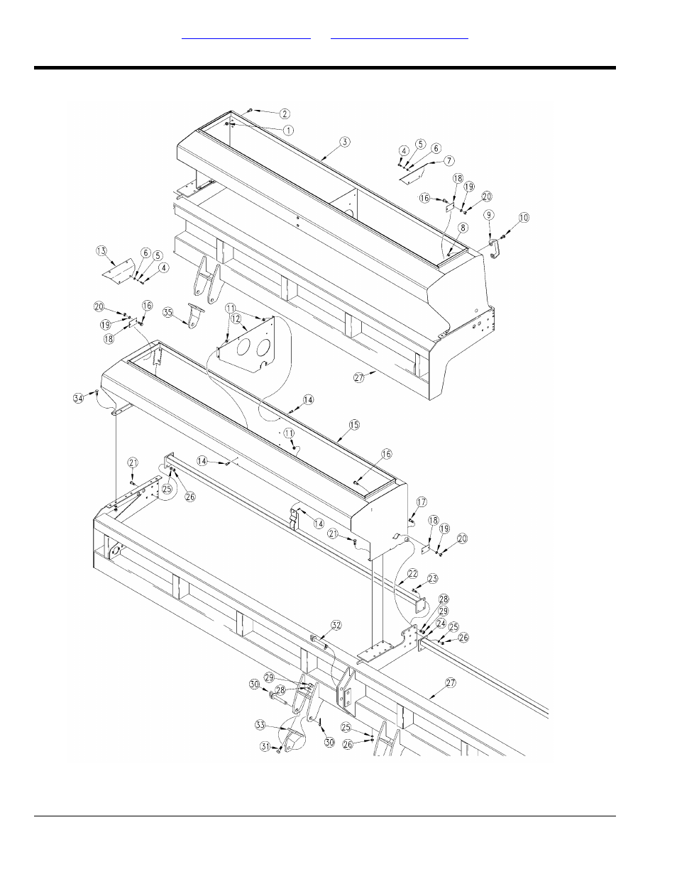 Box assembly, Box to frame, Selected models | Table of contents part number index box to frame | Great Plains 2015 Parts Manual User Manual | Page 6 / 82