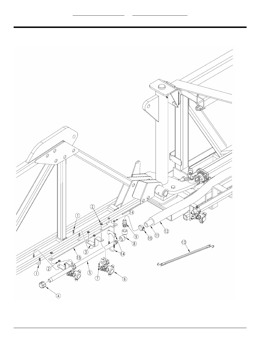 Center frame to inner boom spray kit (s/n a1005j-), Center frame to inner boom spray kit (s/n, A1005j-) | Great Plains 3P-FF900 Parts Manual User Manual | Page 36 / 150