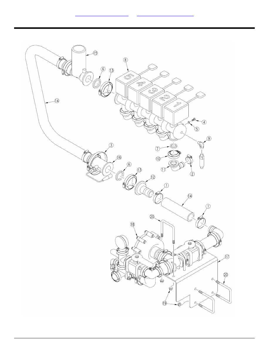 Control plumbing (80/90 ft) | Great Plains 3P-FF900 Parts Manual User Manual | Page 88 / 150