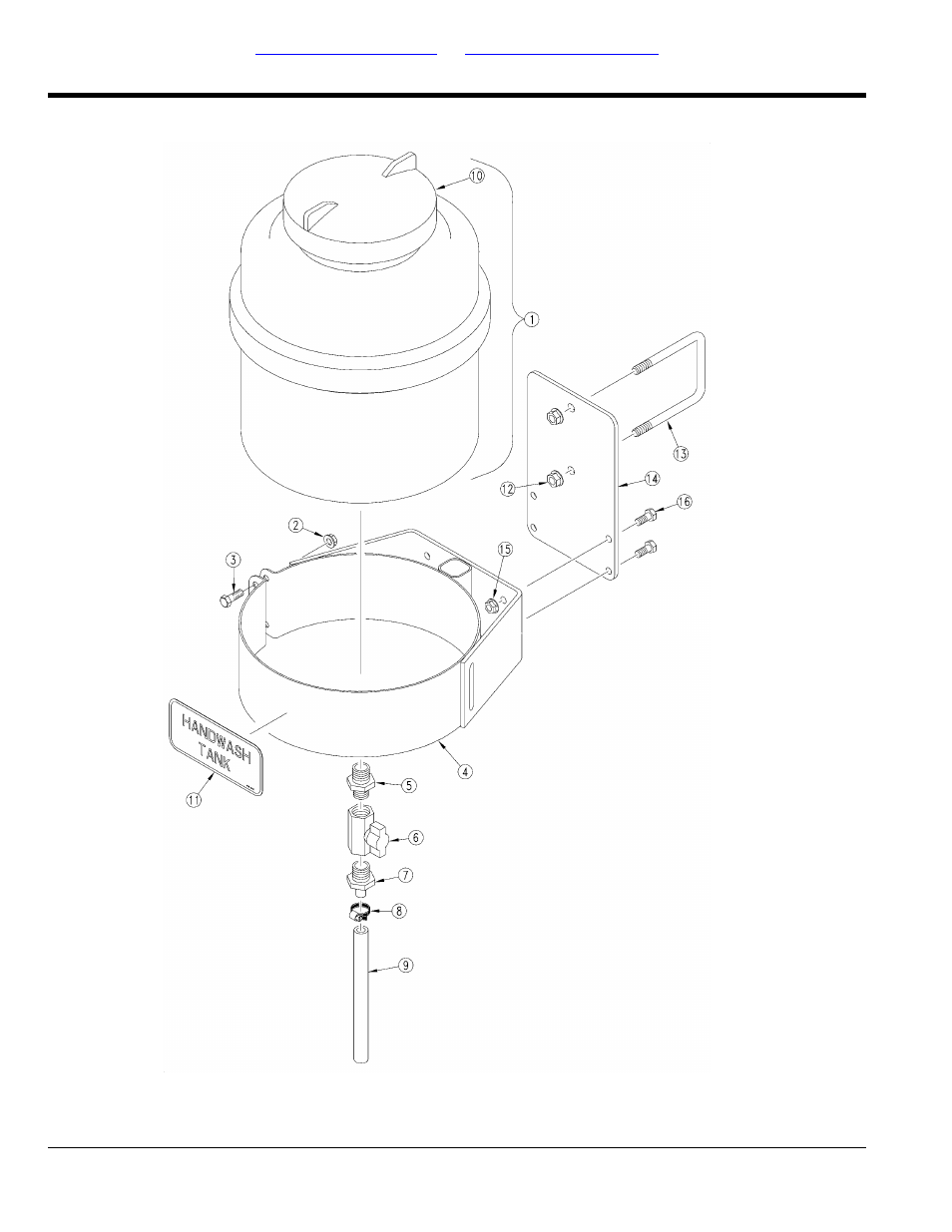 Handwash tank assembly | Great Plains 3P-FF900 Parts Manual User Manual | Page 92 / 150