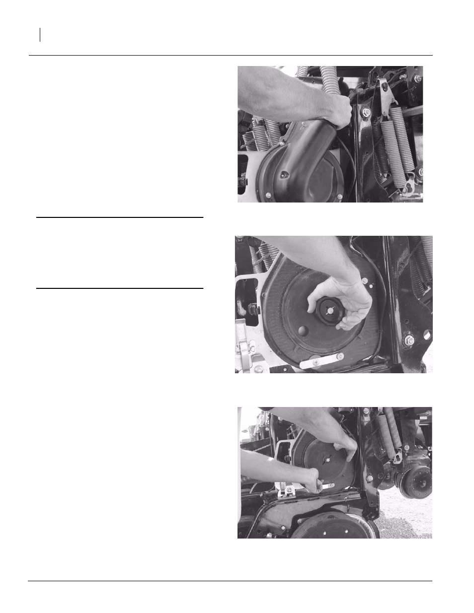 Changing seed meter wheel | Great Plains YP1625 Operator Manual User Manual | Page 46 / 103