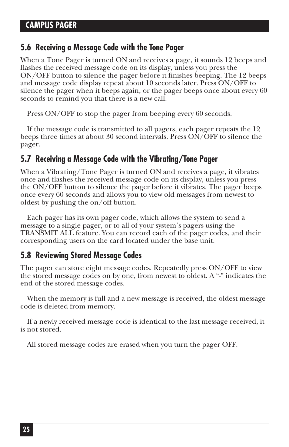 Black Box FX802A User Manual | Page 23 / 25