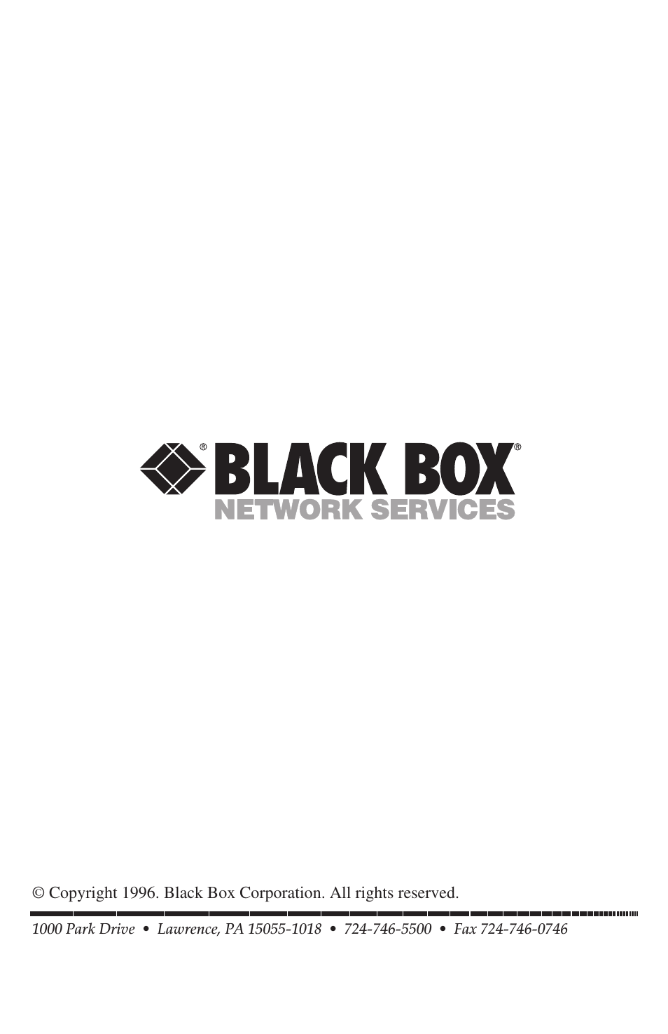 Black Box FX802A User Manual | Page 25 / 25