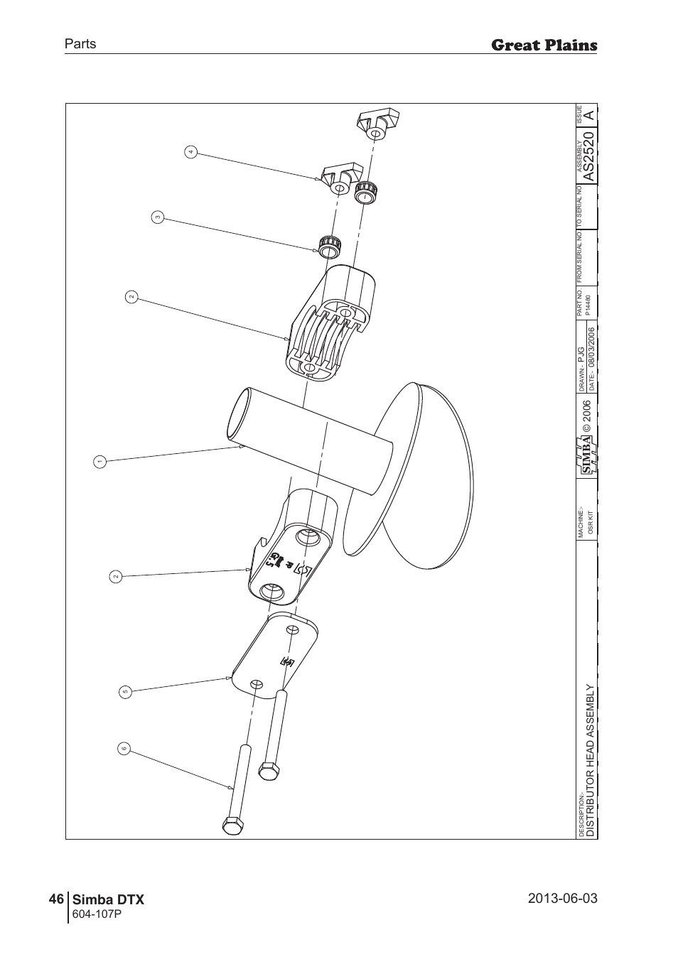 82 7. parts and assembly, Aas 25 20, Parts 46 simba dtx | Operating instructions, 107p | Great Plains DTX350 Parts Manual User Manual | Page 46 / 52