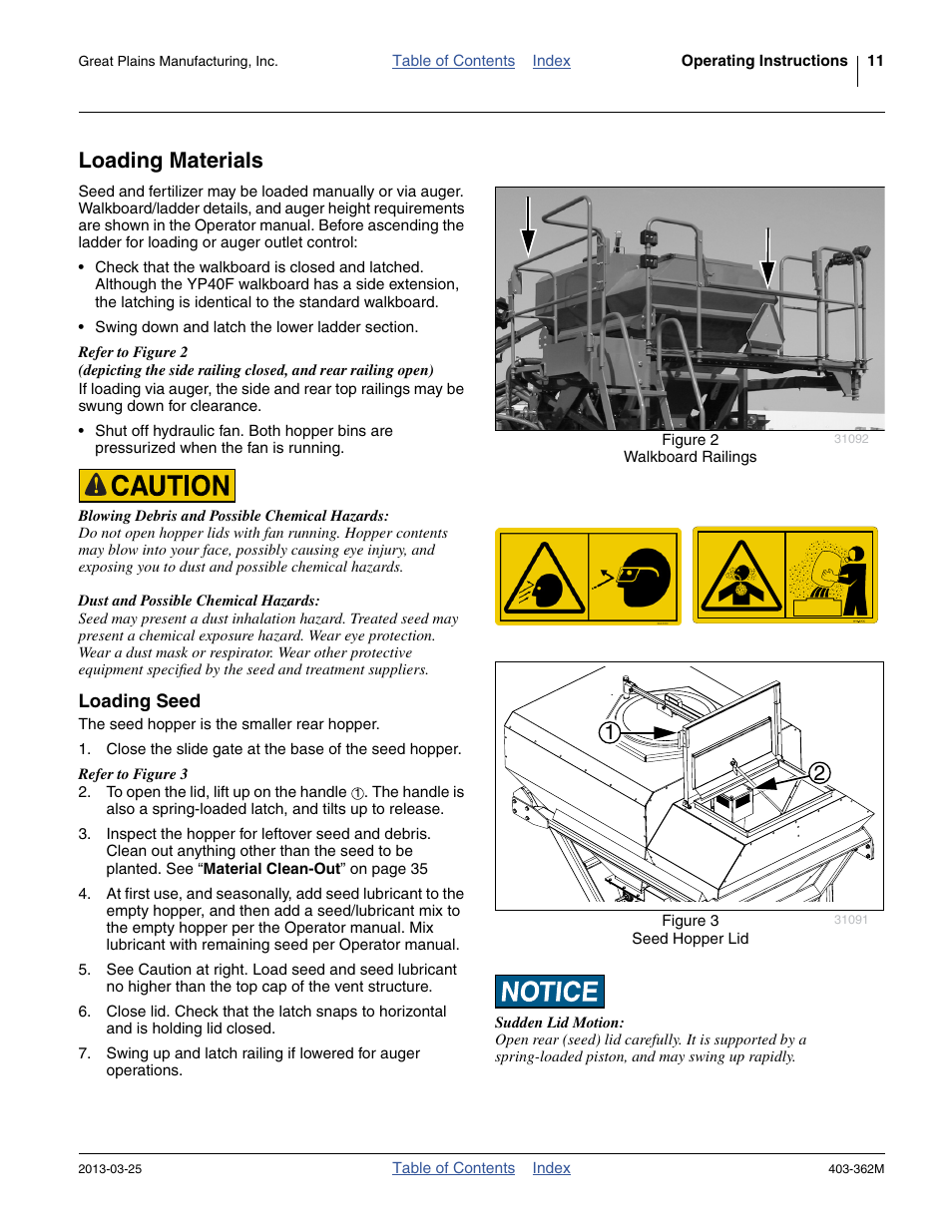 Loading materials, Loading seed | Great Plains YP40F Operator Manual User Manual | Page 15 / 76