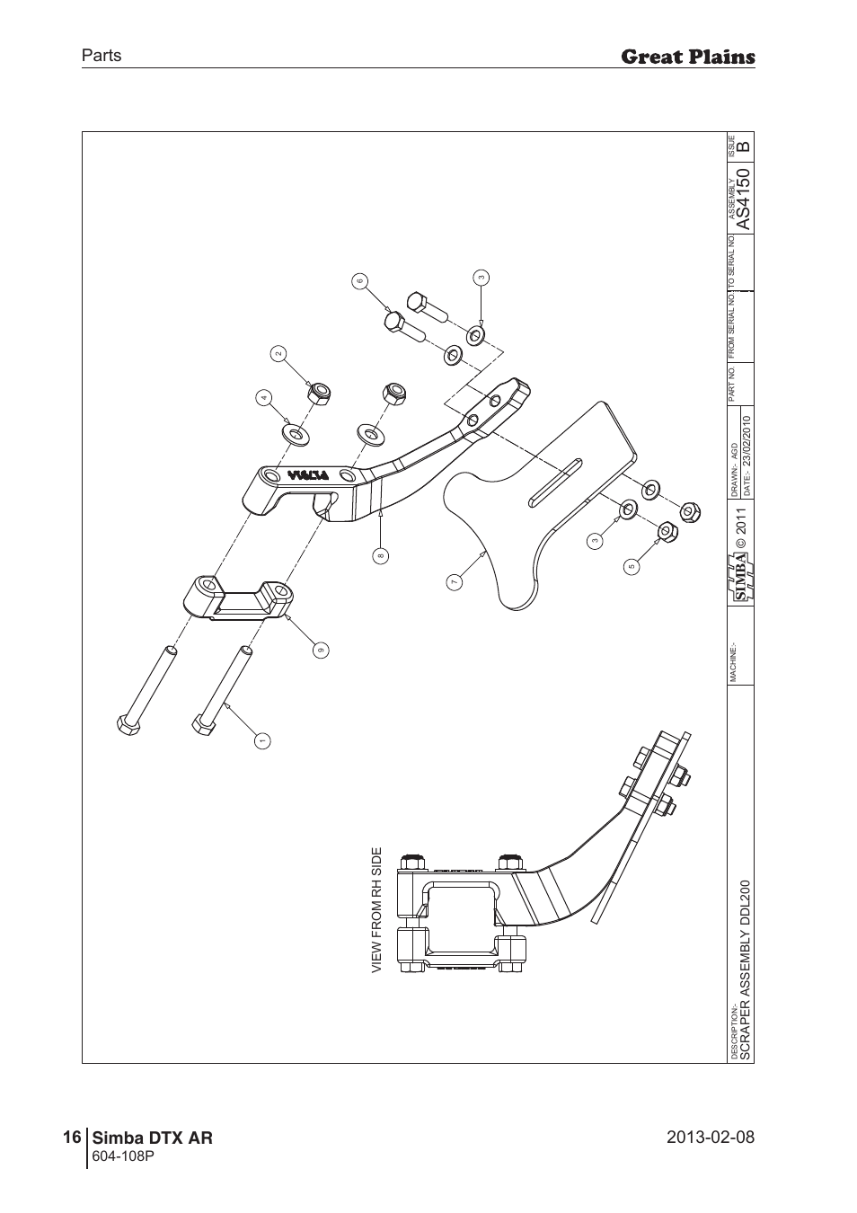 16 simba dtx ar, Bas 41 50, 108p | Great Plains Simba DTX AR Parts Manual User Manual | Page 16 / 32