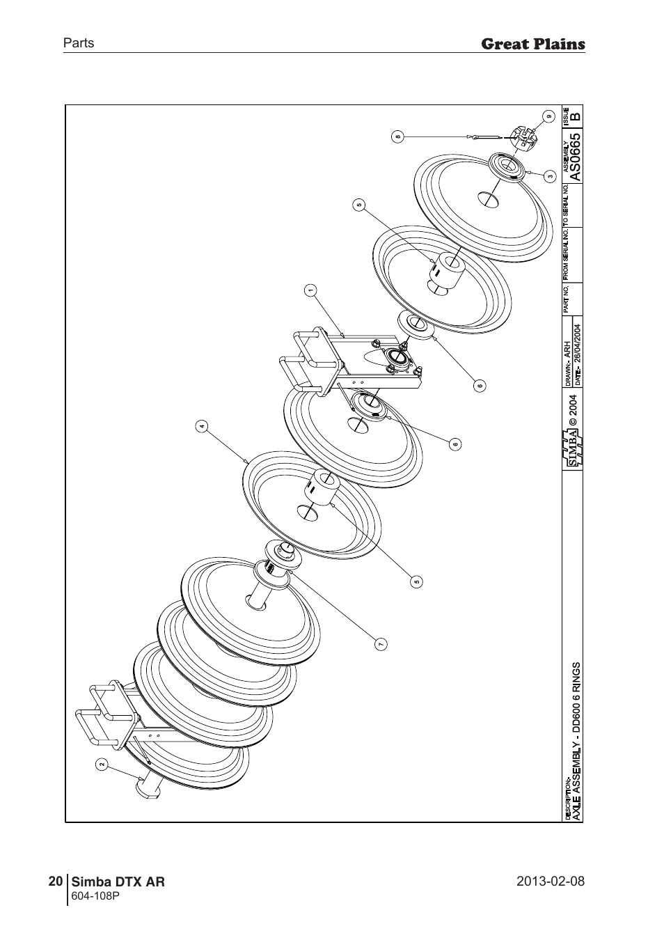 Great Plains Simba DTX AR Parts Manual User Manual | Page 20 / 32
