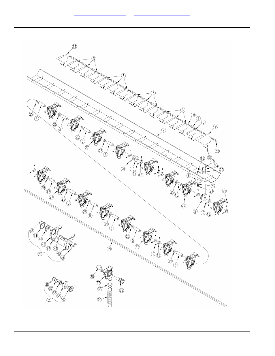 20 ft fedder cup channel (rh 7 1/2") | Great Plains 2510HDF Parts Manual User Manual | Page 106 / 164