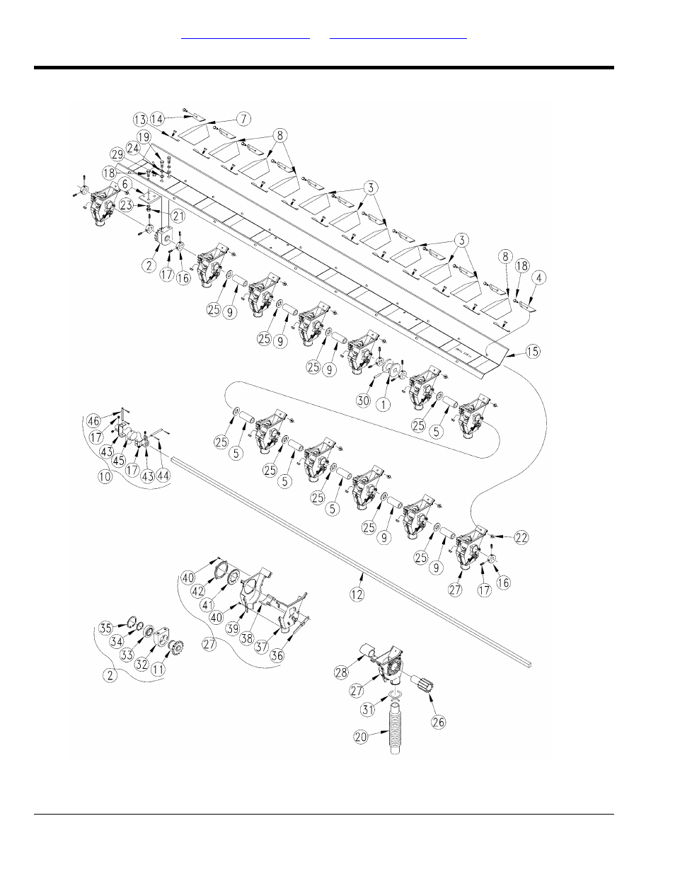 Metering system, 15 ft feeder cup channel (lh 7 1/2") | Great Plains 2510HDF Parts Manual User Manual | Page 88 / 164