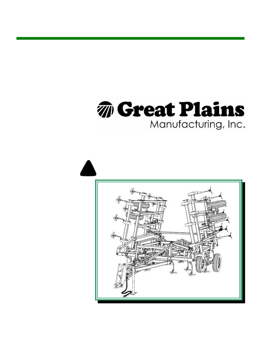 Great Plains 6328 Series VII Field Cultivator-Rigid Hitch Operator Manual User Manual | 41 pages