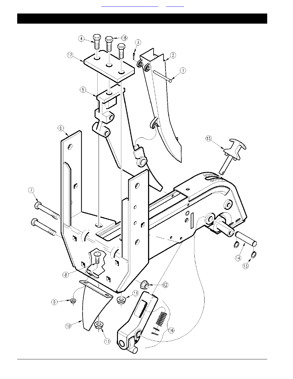 Shank -3, Table of contents ➧ index | Great Plains RU1994 Parts Manual User Manual | Page 10 / 73