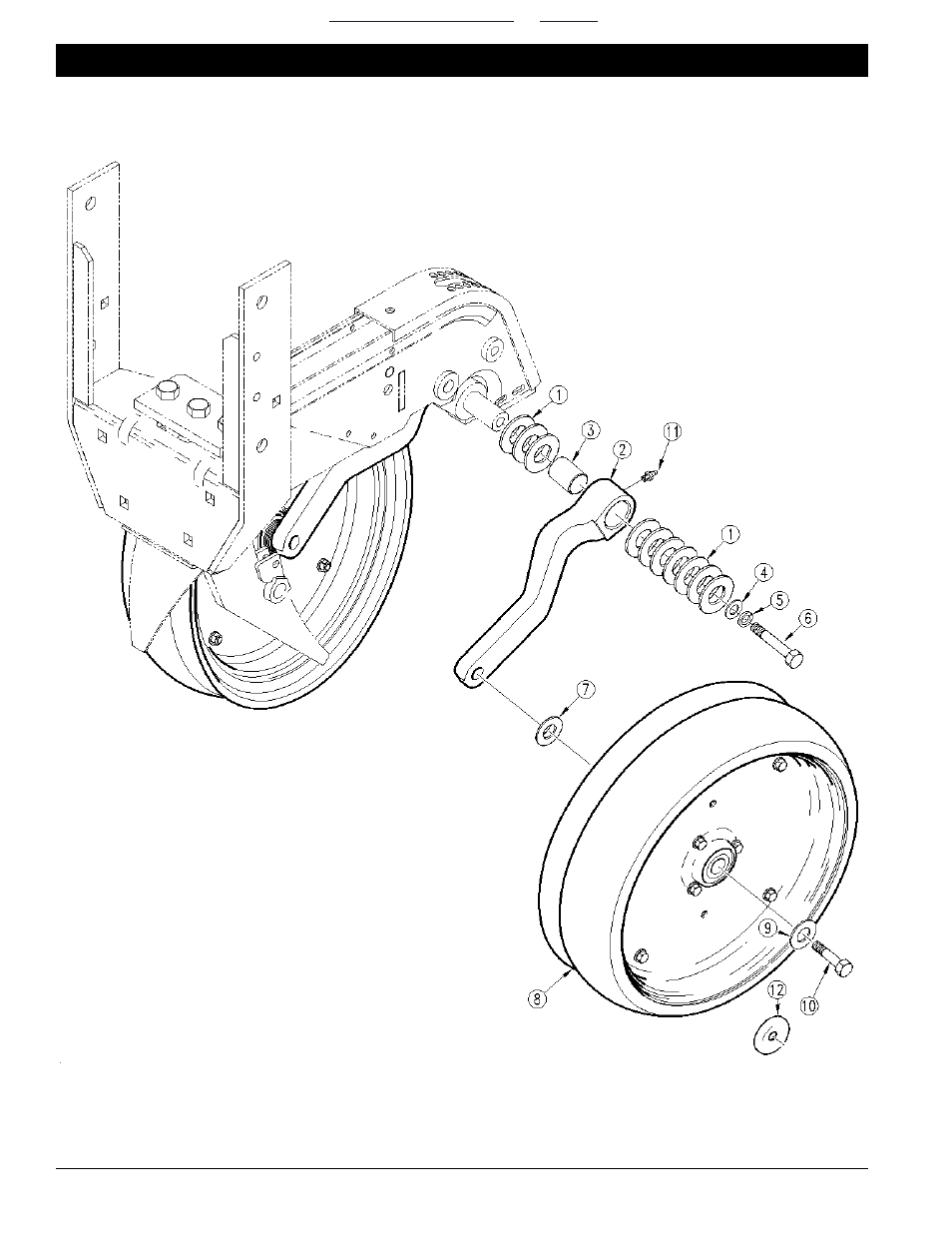 Side gauge wheel assembly -9, Table of contents ➧ index | Great Plains RU1994 Parts Manual User Manual | Page 16 / 73