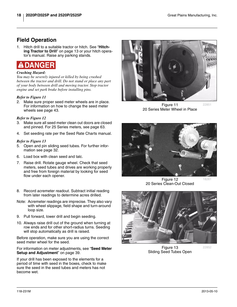 Field operation | Great Plains 2525P Operator Manual User Manual | Page 22 / 106