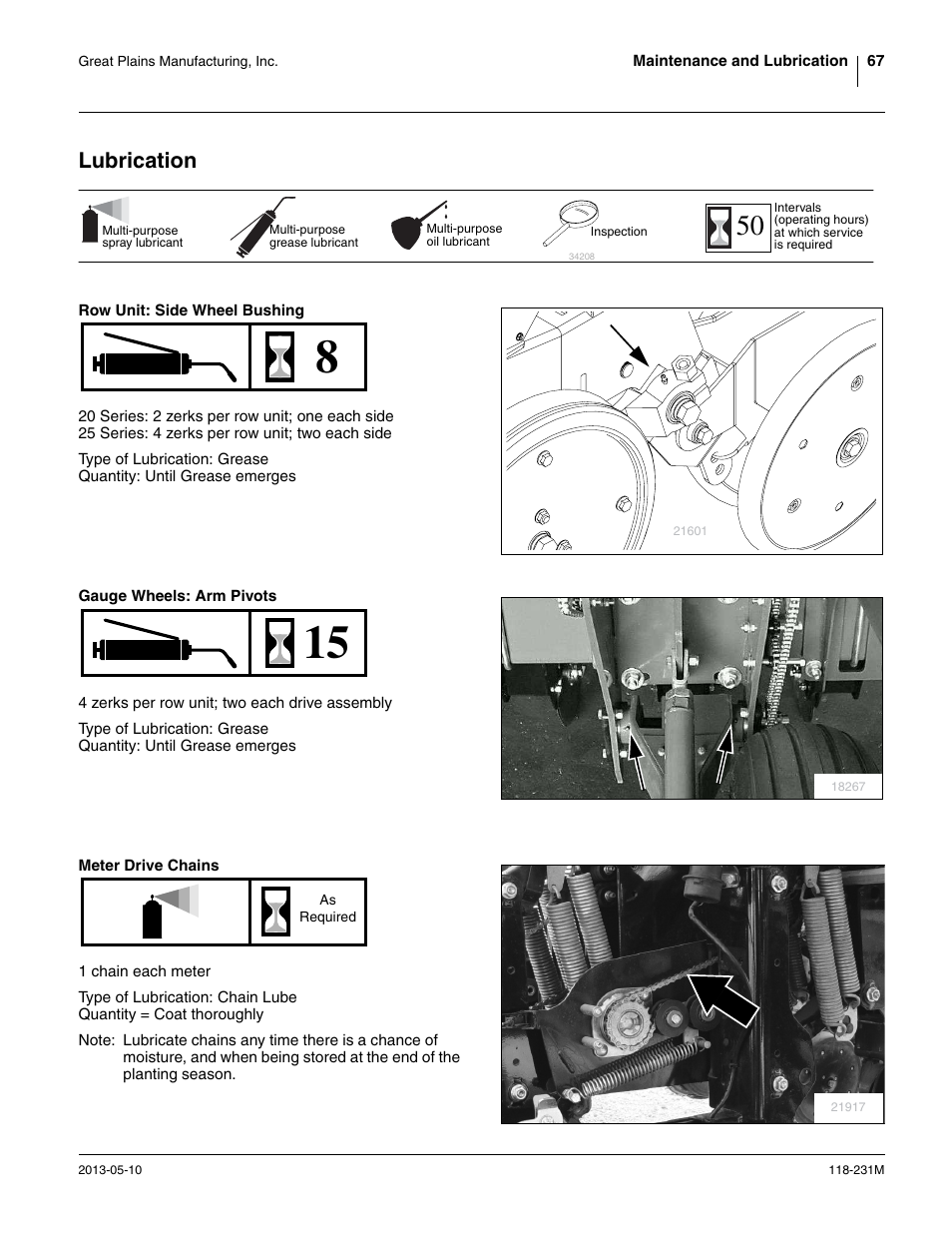 Lubrication | Great Plains 2525P Operator Manual User Manual | Page 71 / 106