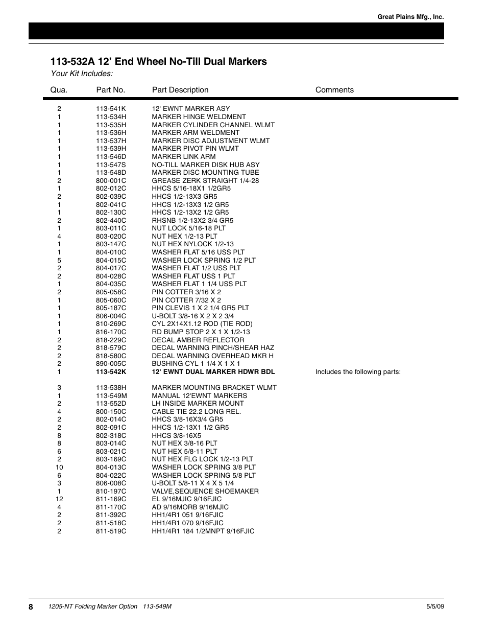 Great Plains 1205-NT Assembly Instructions User Manual | Page 8 / 10