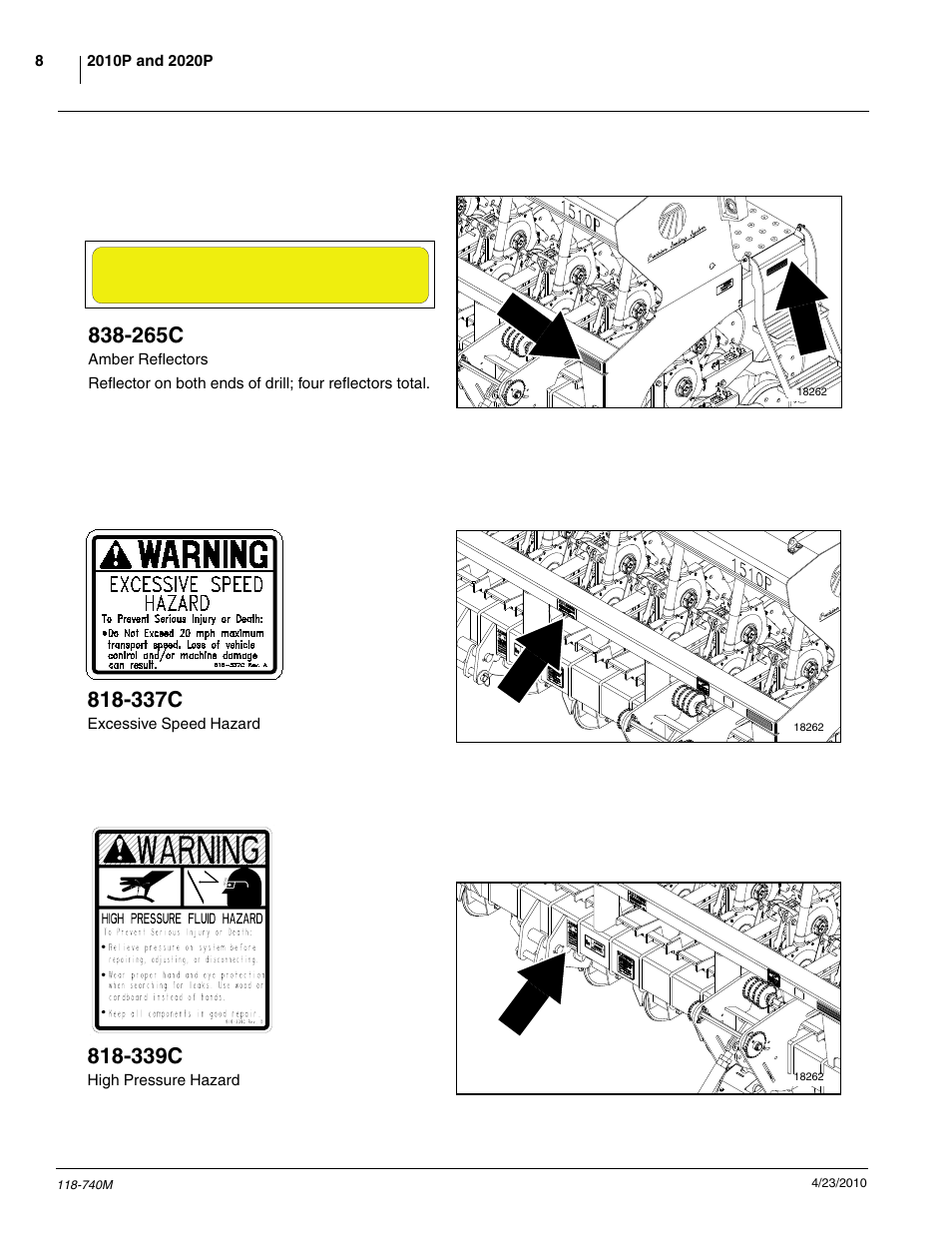 337c, 339c, 265c | Great Plains 2020P Operator Manual User Manual | Page 10 / 136