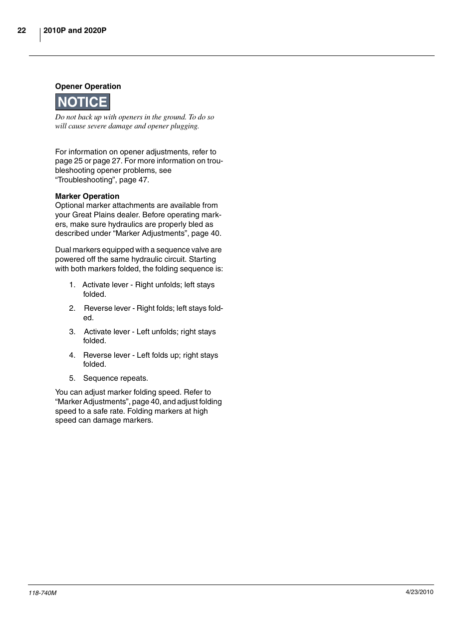 Great Plains 2020P Operator Manual User Manual | Page 24 / 136