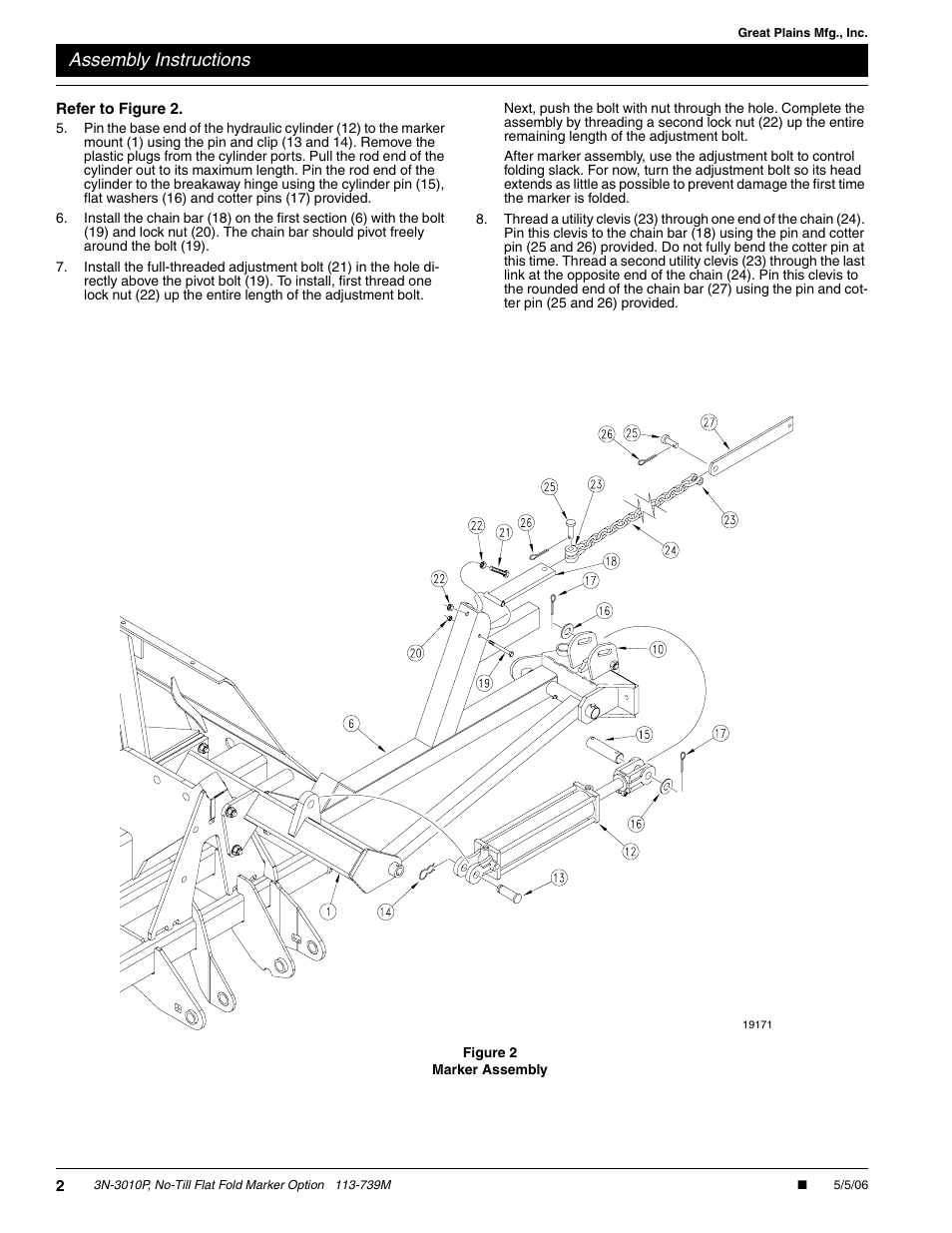 Assembly instructions | Great Plains 3N-3010P Assembly Instructions User Manual | Page 2 / 9