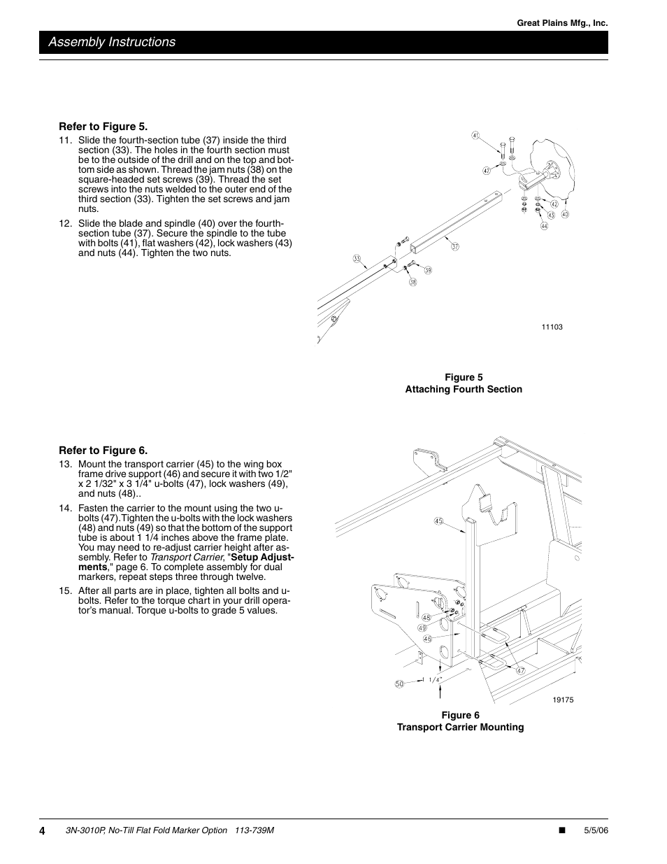 Assembly instructions | Great Plains 3N-3010P Assembly Instructions User Manual | Page 4 / 9