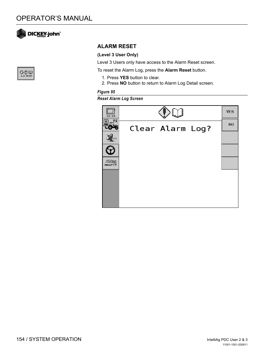 Operator’s manual | Great Plains DICKEY-john IntelliAg Planter-Drill Control L3 User Manual | Page 162 / 185