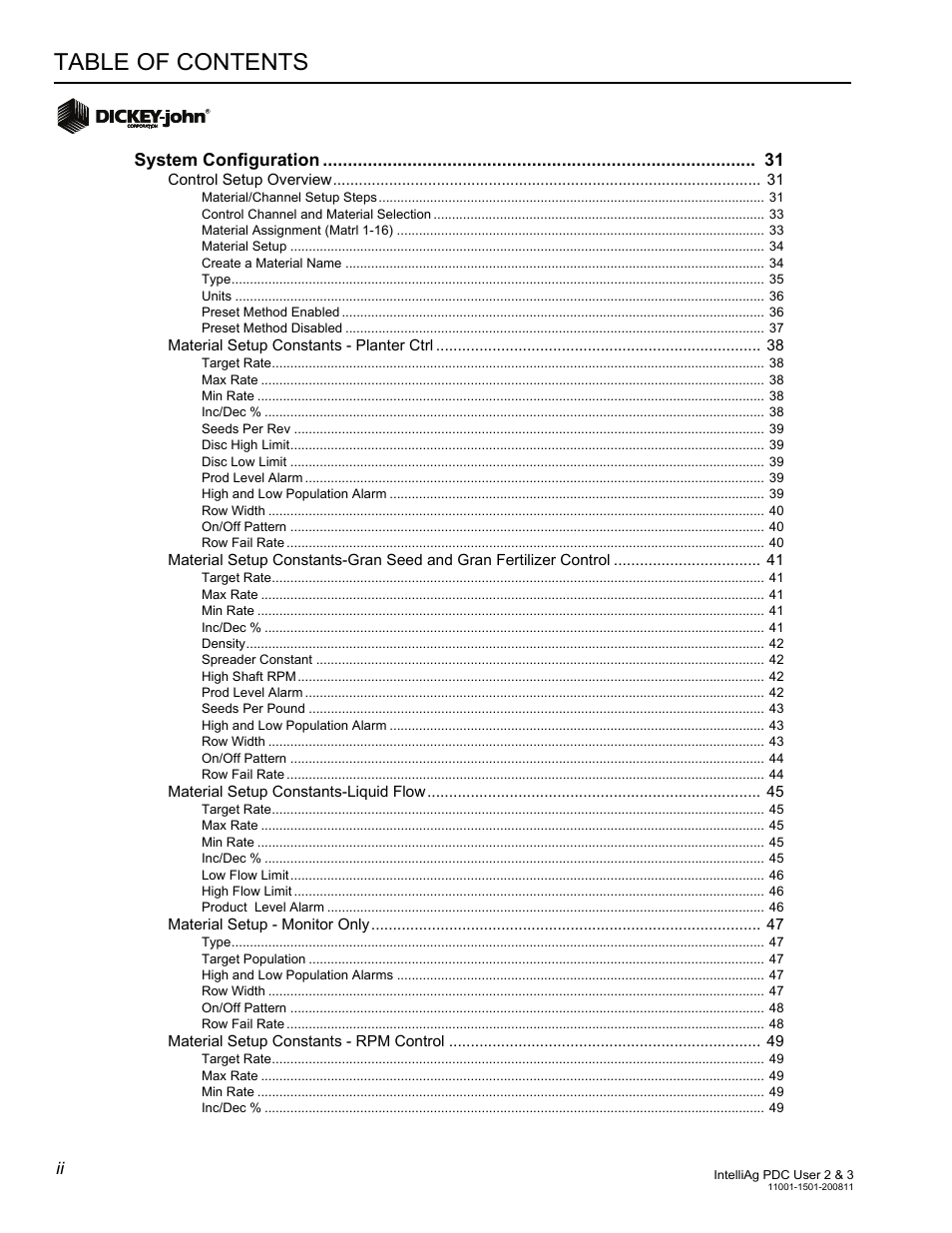 Great Plains DICKEY-john IntelliAg Planter-Drill Control L3 User Manual | Page 2 / 185