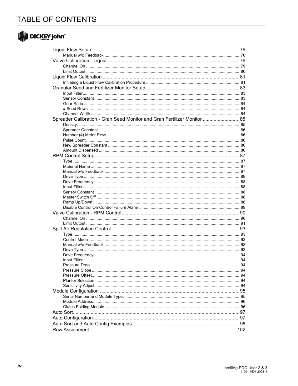 Great Plains DICKEY-john IntelliAg Planter-Drill Control L3 User Manual | Page 4 / 185