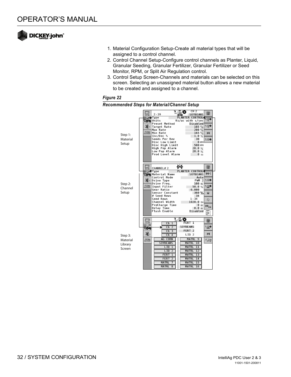 Operator’s manual | Great Plains DICKEY-john IntelliAg Planter-Drill Control L3 User Manual | Page 40 / 185