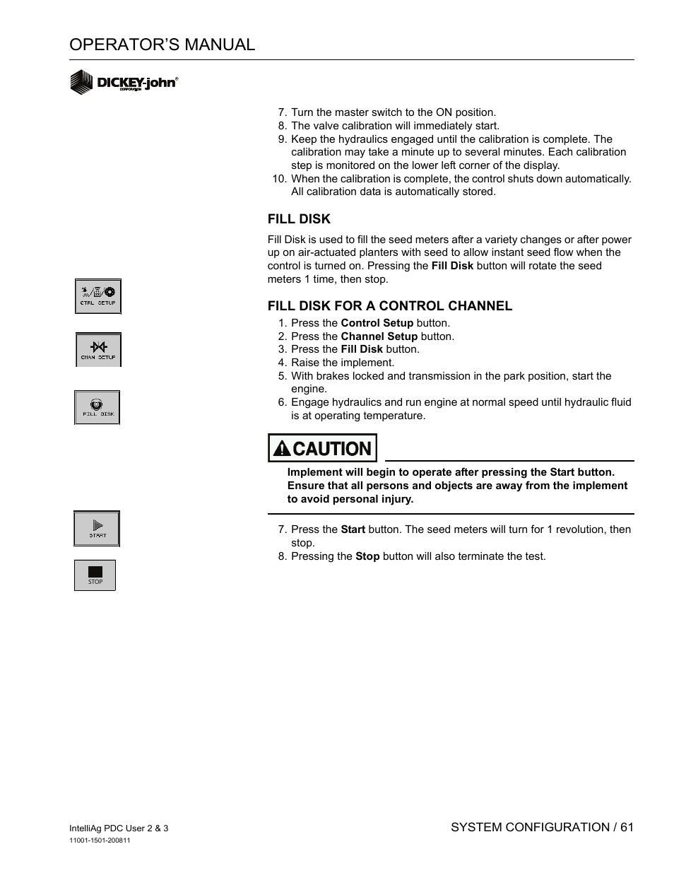 Operator’s manual | Great Plains DICKEY-john IntelliAg Planter-Drill Control L3 User Manual | Page 69 / 185