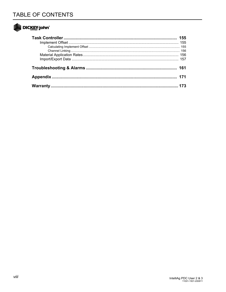 Great Plains DICKEY-john IntelliAg Planter-Drill Control L3 User Manual | Page 8 / 185