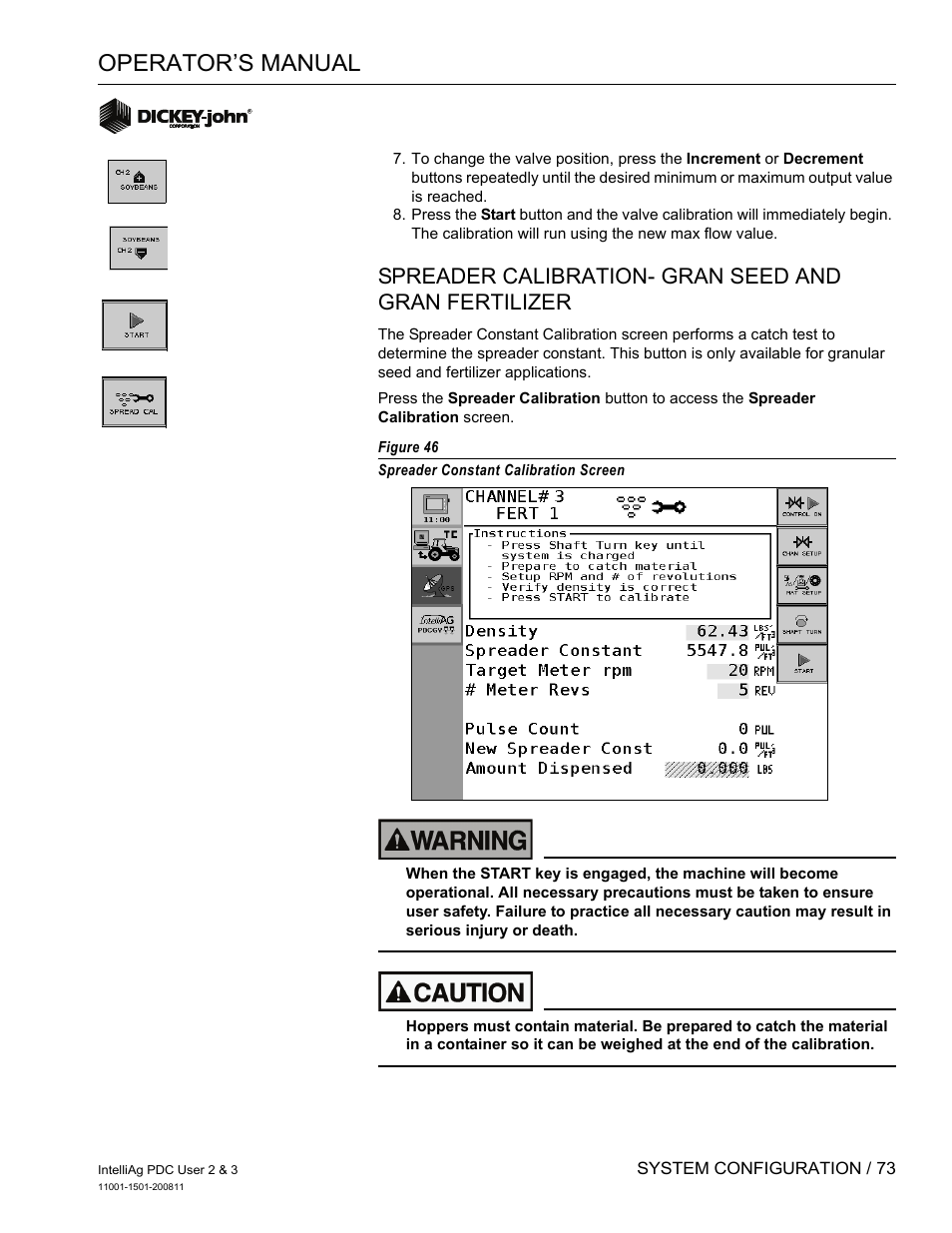 Operator’s manual | Great Plains DICKEY-john IntelliAg Planter-Drill Control L3 User Manual | Page 81 / 185