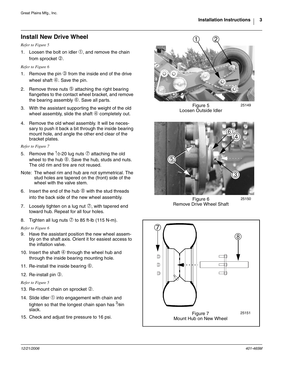 Install new drive wheel | Great Plains Contact Drive Wheel Update Kit User Manual | Page 3 / 4